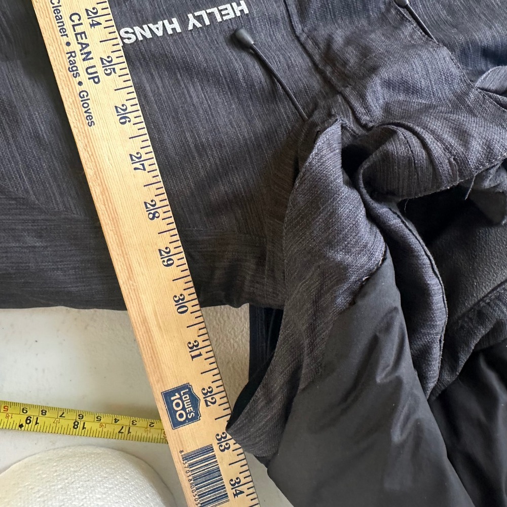 Helly Hansen Jacket Mens Medium Charcoal Grey Zip Hooded Outdoor Helly Tech - Picture 9 of 10